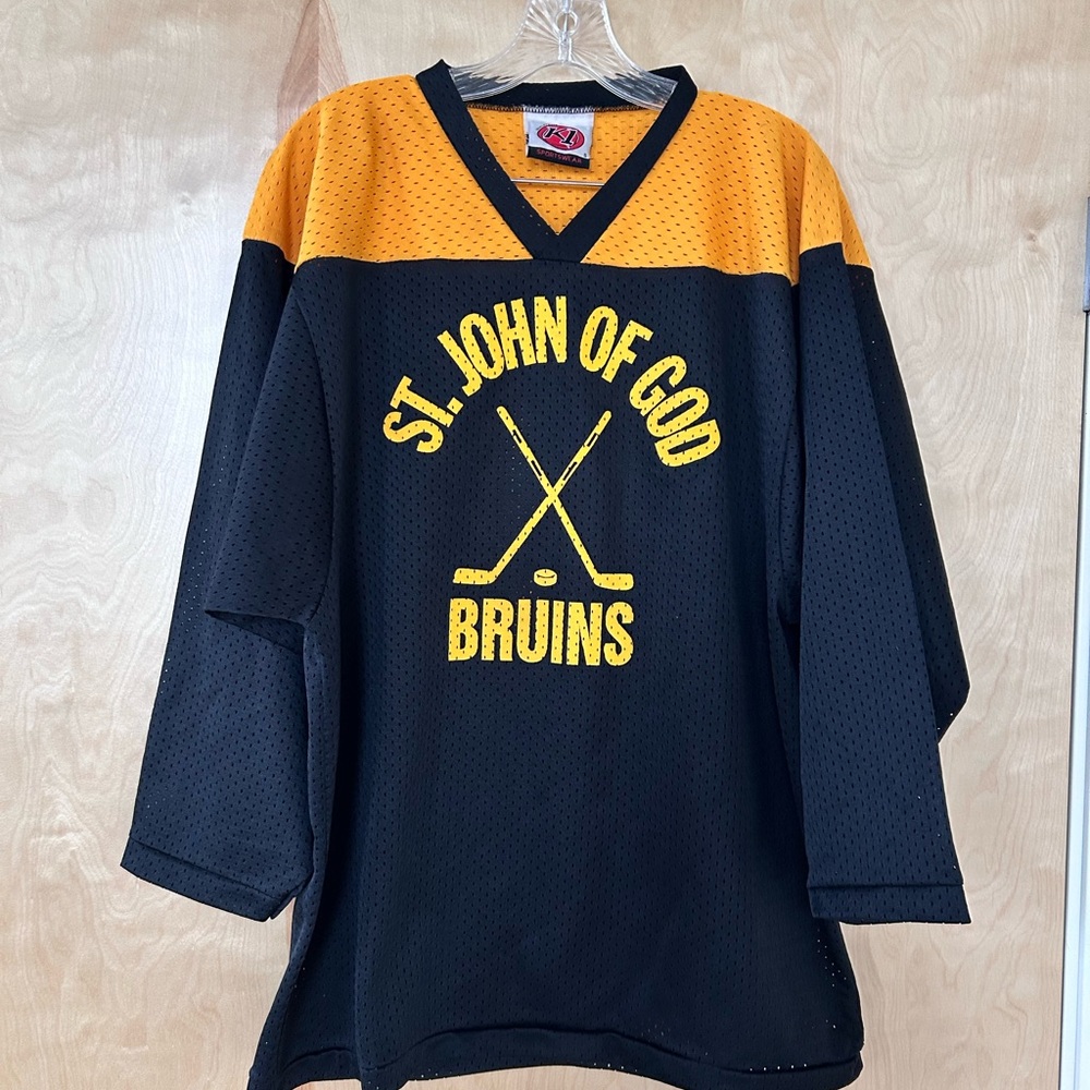 Black and Gold St. John of God Bruins Jersey